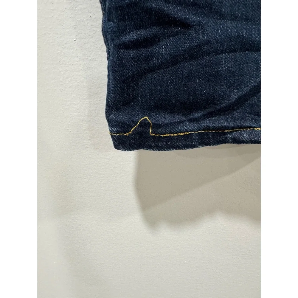 Levis 513 Slim Straight Dark Wash Blue Denim Jeans Mens 36x30